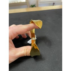 Bracciale Manchette Dorato Design Geometrico - acciaio