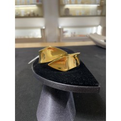 Bracciale Manchette Dorato Design Geometrico - acciaio