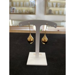 Orecchini a goccia "Drop" oro - Acciaio Inox - Minimal – Urania Preziosi
