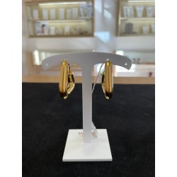 Chunky Hoops dorati - Orecchini a fascia lucida - Acciaio
