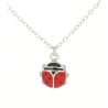 Collana Bambina in Acciaio Dorato - Pendente Coccinella Portafortuna