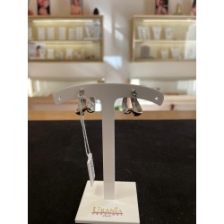 Orecchini a fascia bicolore oro e argento - Acciaio Inox - Nuovi
